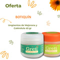 BOTIQUÍN - (Ungüento de caléndula 45g+Bálsamo reparador de Mejorana 45g)